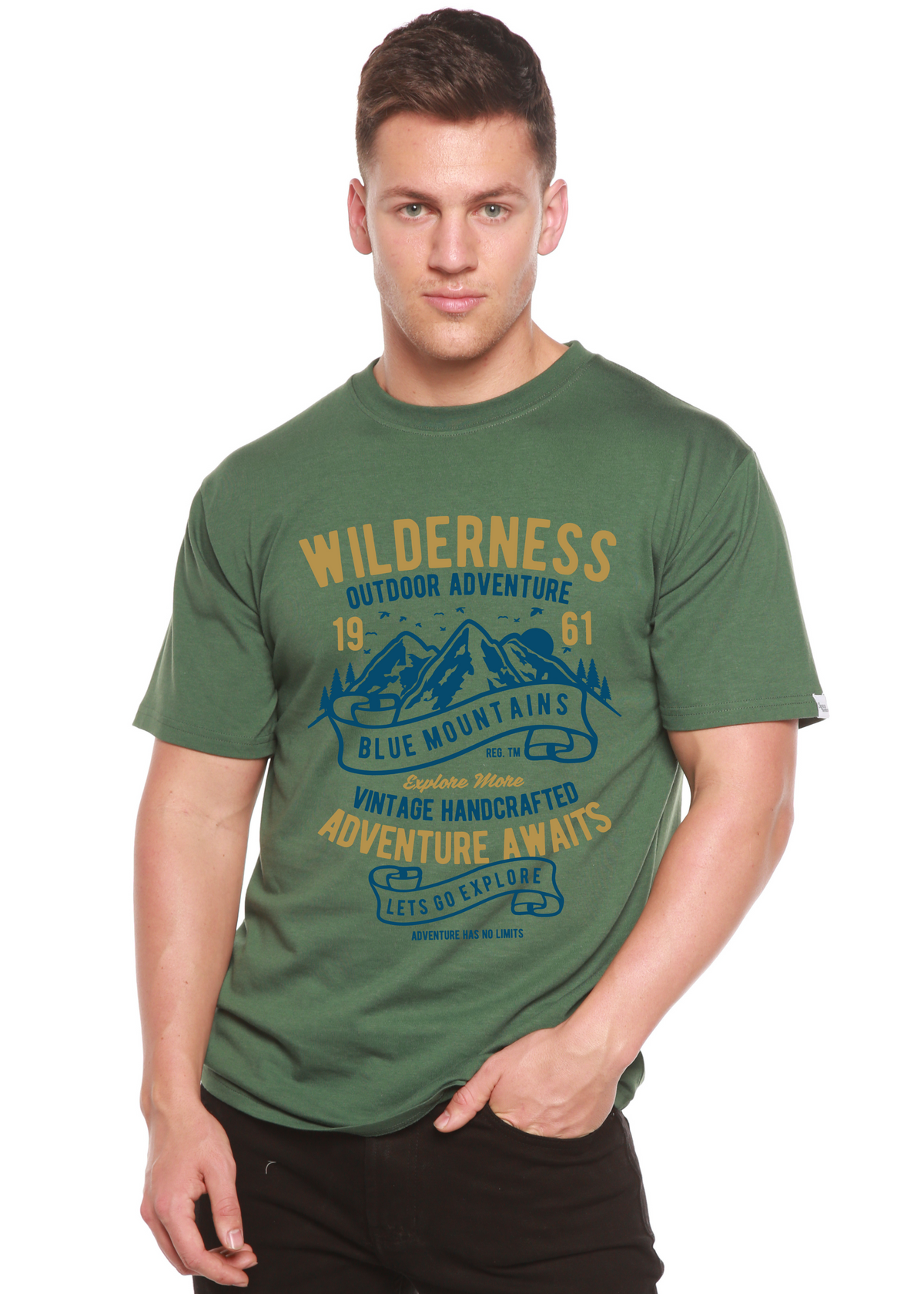 Wilderness Spun Bamboo® Men's Bamboo Viscose/Organic Cotton Short Sleeve Graphic T-Shirt