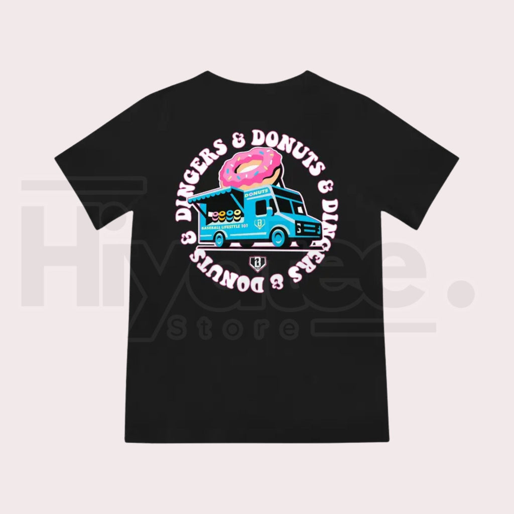 Donut Truck Lightweight Youth Tee – Funny Foodie Graphic Shirt, Short Sleeve Summer T-Shirt