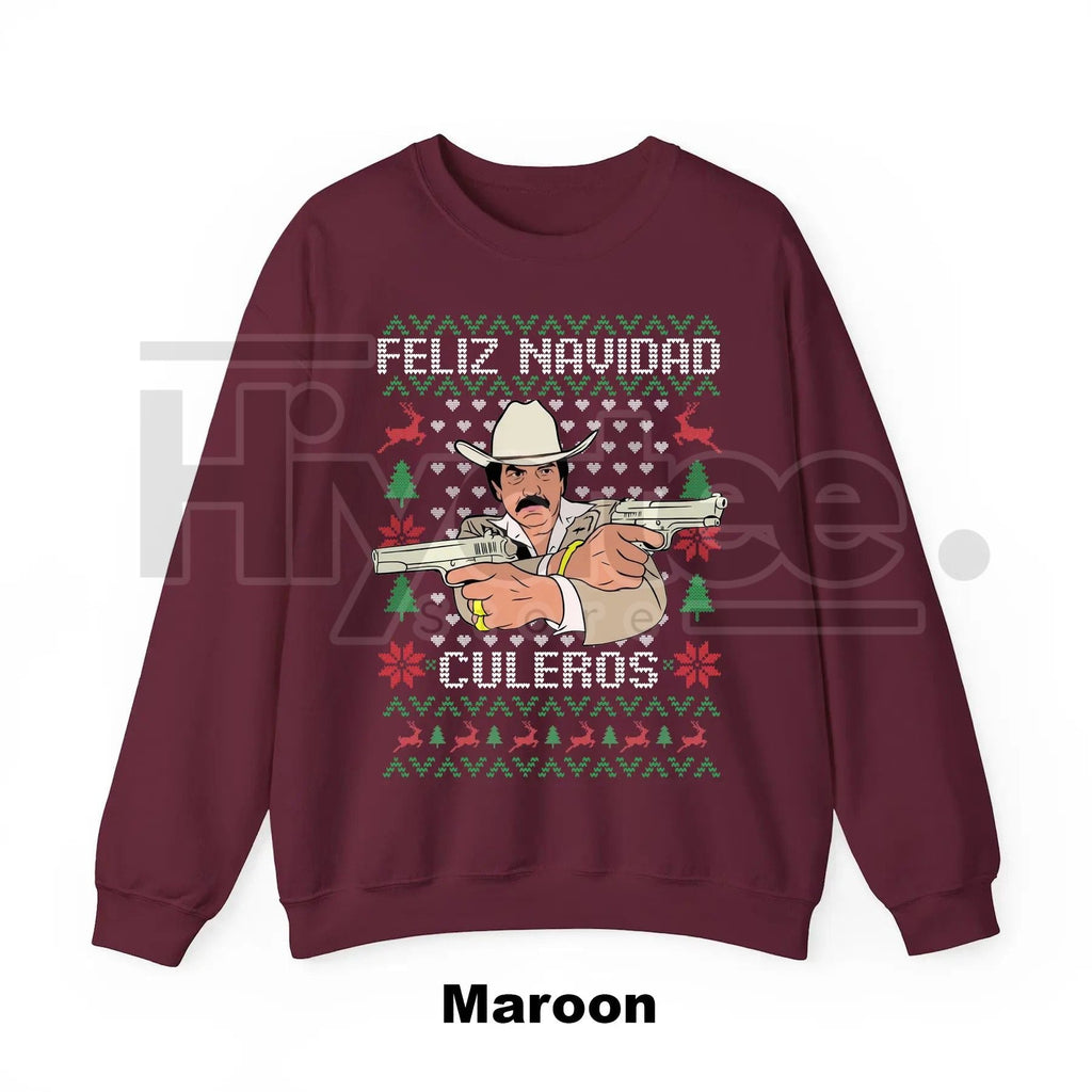Beto El Mero León del Corrido Quintanilla Ugly Christmas Sweater: Funny Navidad Ugly Christmas Jumper, Mexican Music Fan Gift
