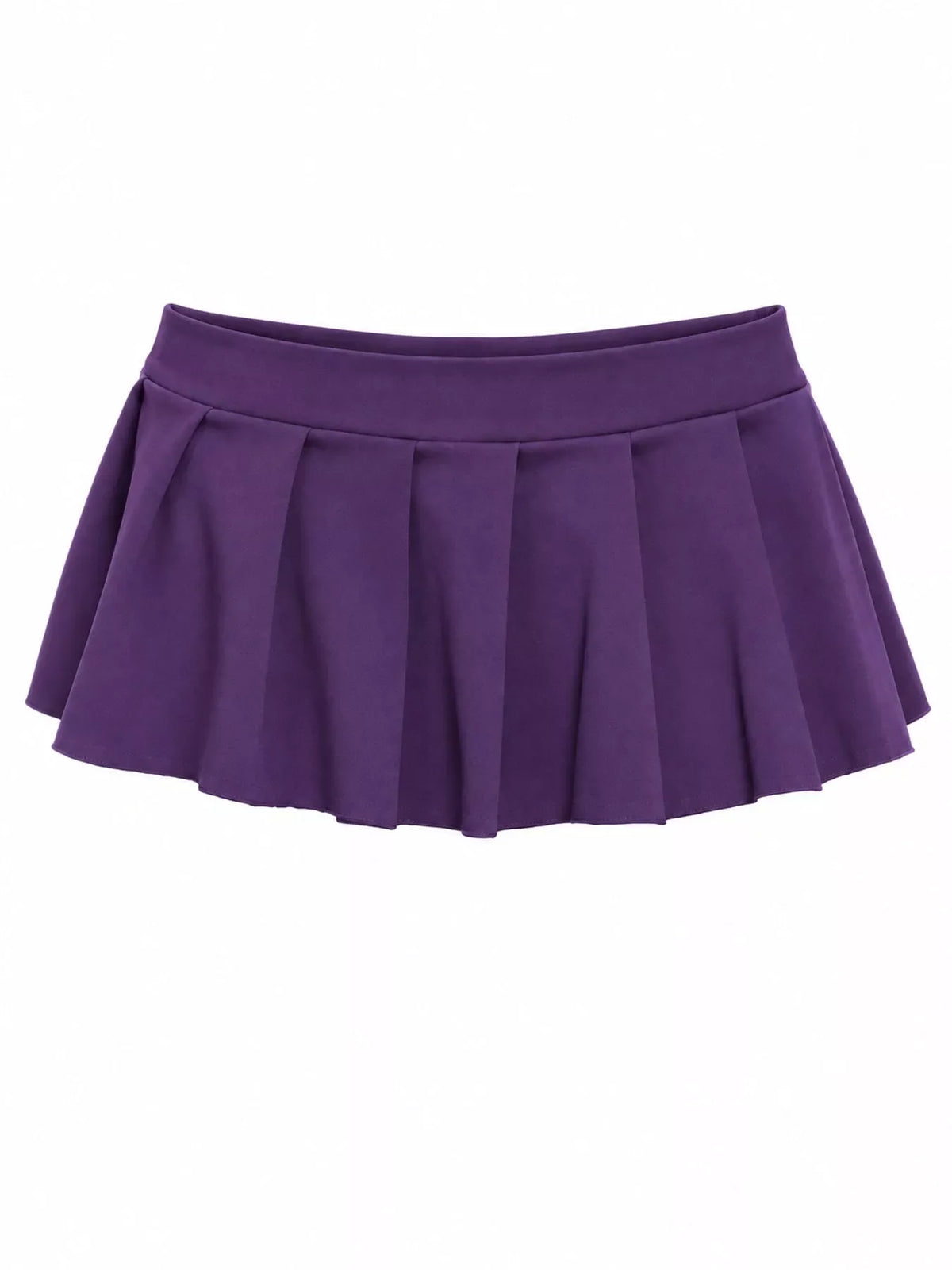 Low Waist Pleated Micro Mini Skirt