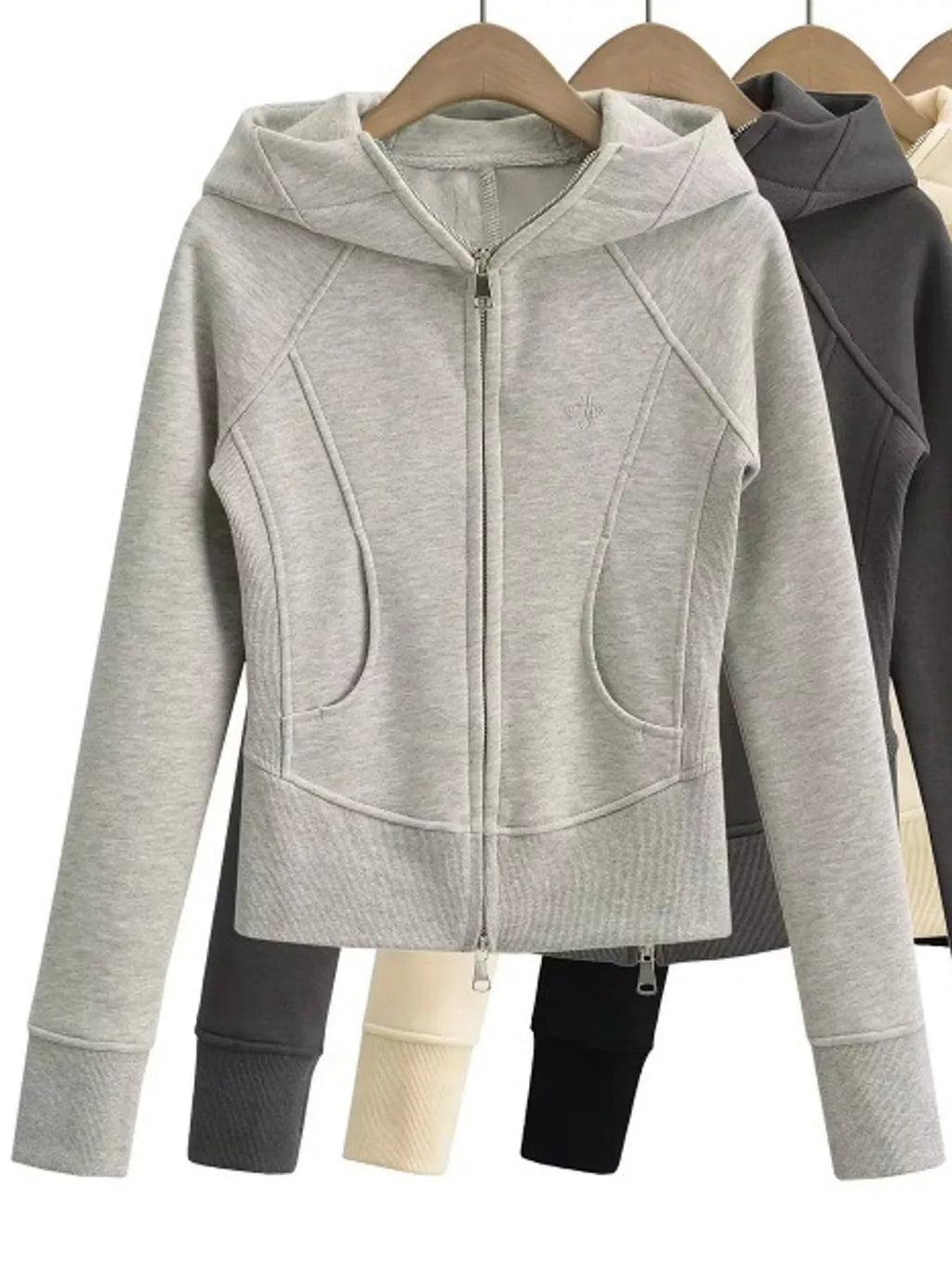 Slim-Fit Full-Zip Hoodie