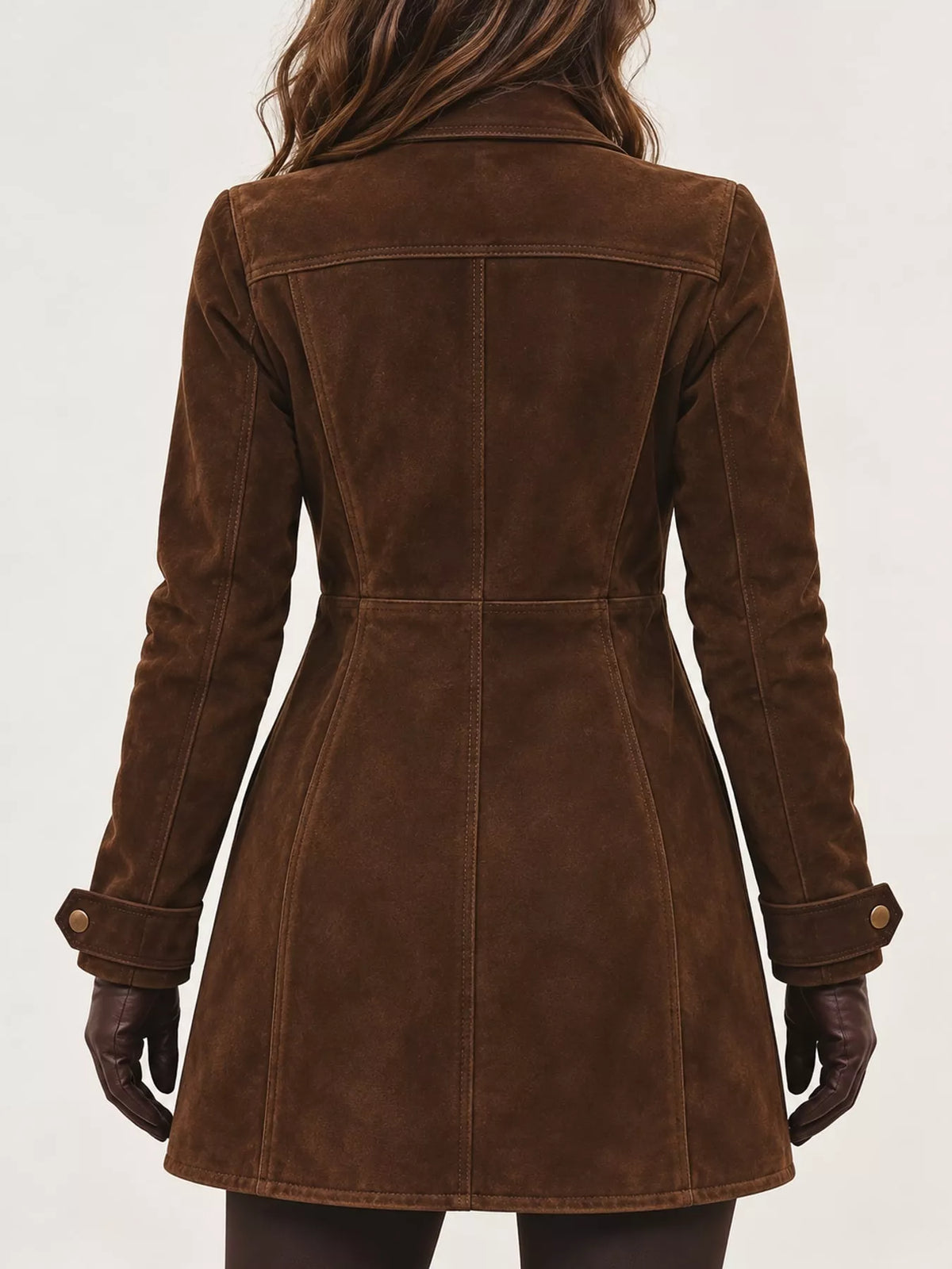 Full Size Pockets Front Long Sleeve Jacket Plus Size