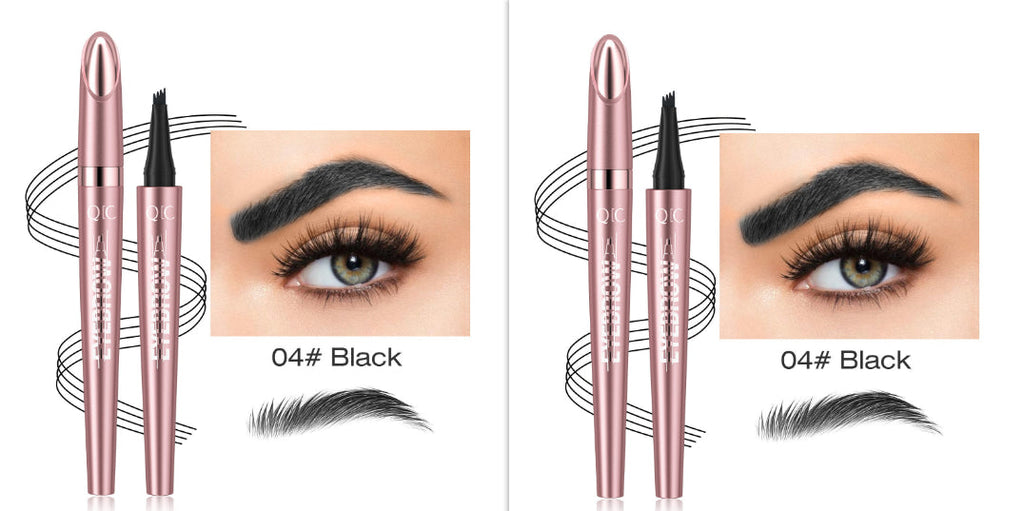 Waterproof And Smooth Not Smudge Four-fork Liquid Eyebrow Pencil