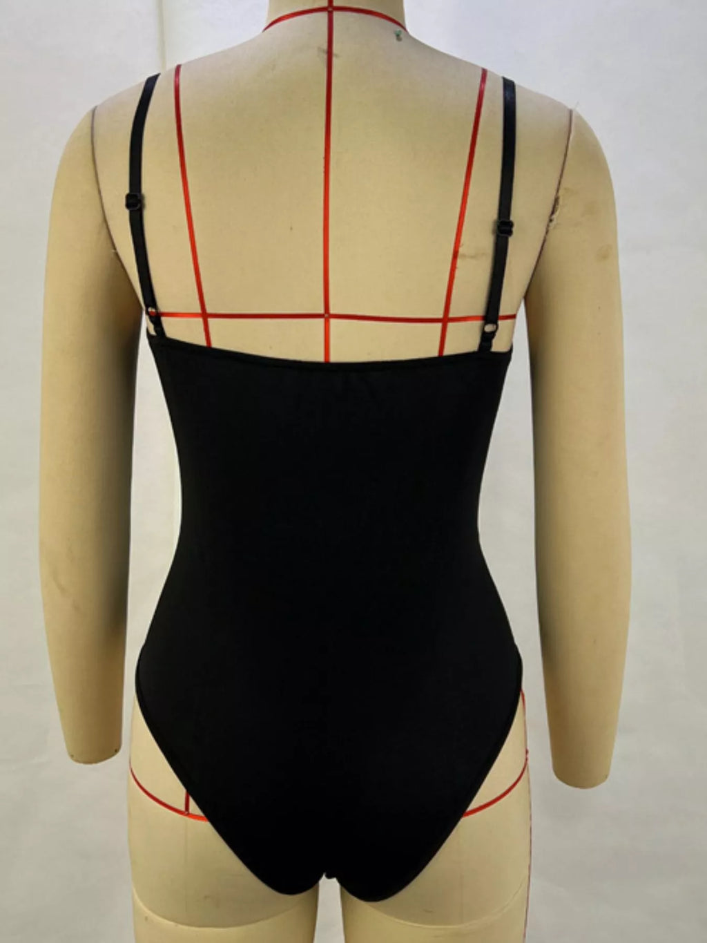 Faux Leather Sleeveless Bodysuit