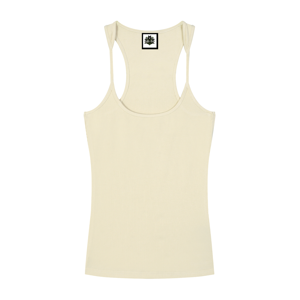 Loki & Ivy Slim Fit Ribbed Racerback Tank Top