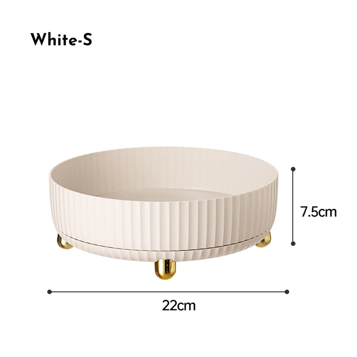 Makeup Perfume Organizer Tray 360 Degree Rotating Lazy Susan Skincare Lotion Organizer Spinning Cosmetics Storage For Dresser, Vanity, Bathroom Countertop