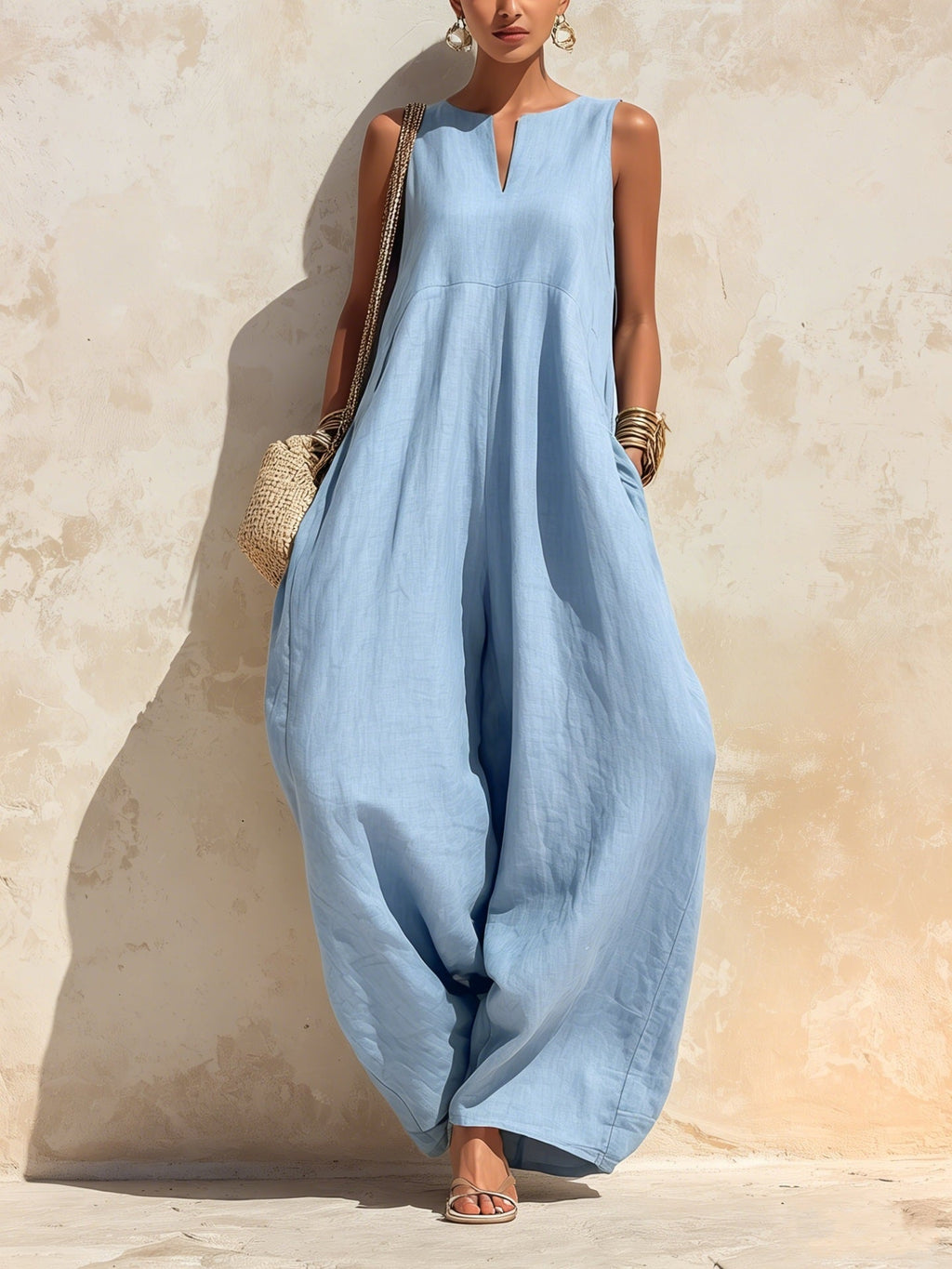 Elegant And Chic Wide-leg Jumpsuit For Women