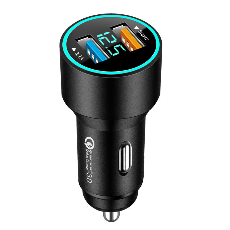 Qc30 Car Charger 66W Super Fast Charge Digital Display Car Charger