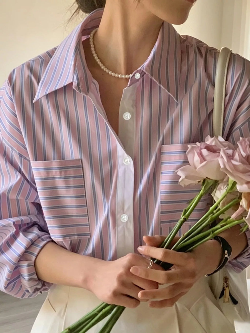 Striped Button-Down Shirt