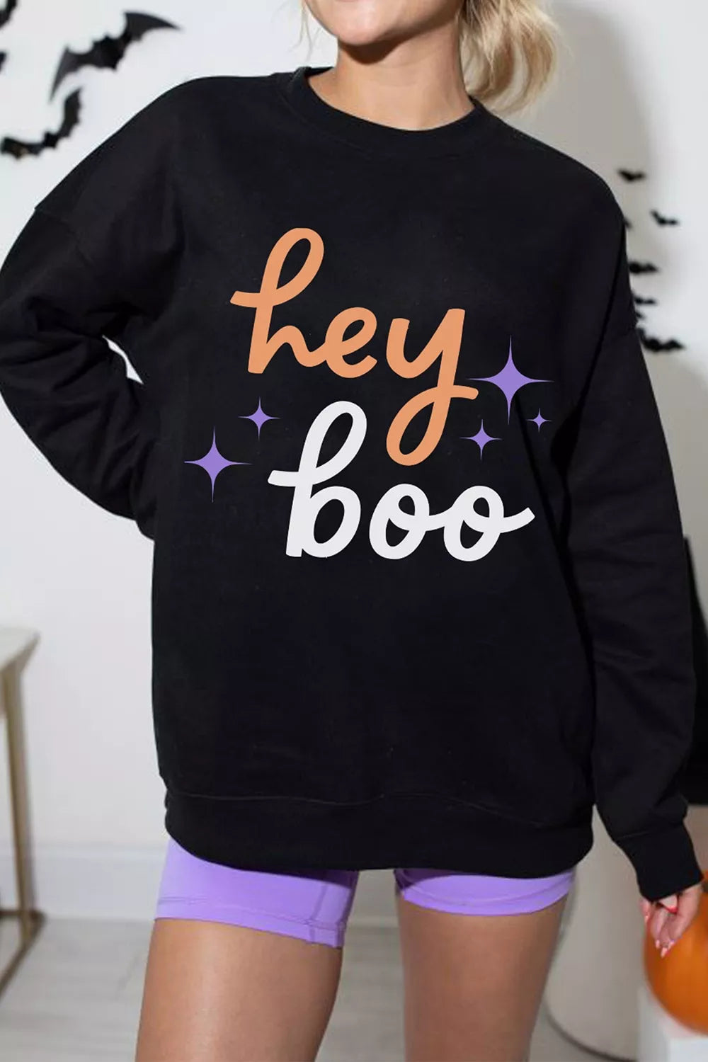 Hey Boo Halloween Sweatshirt