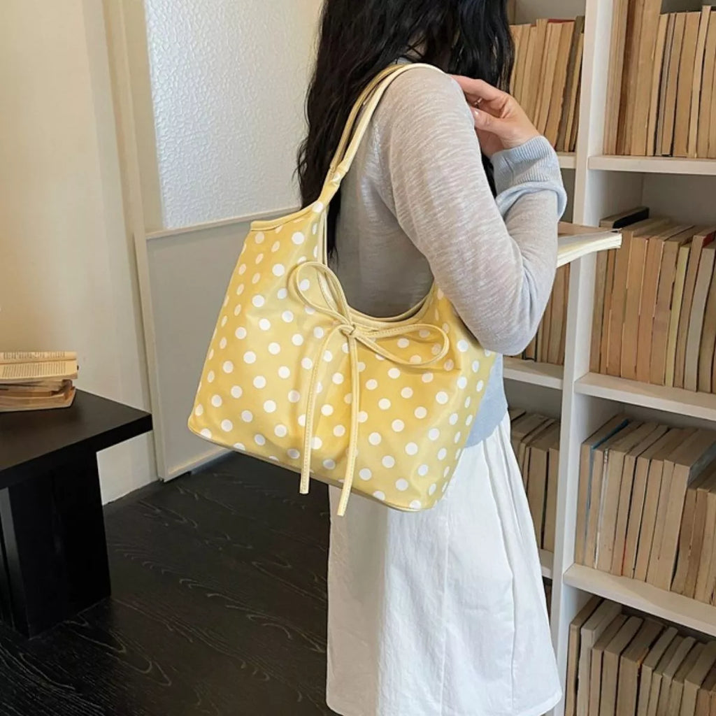 Polka Dot Bowknot Shoulder Bag