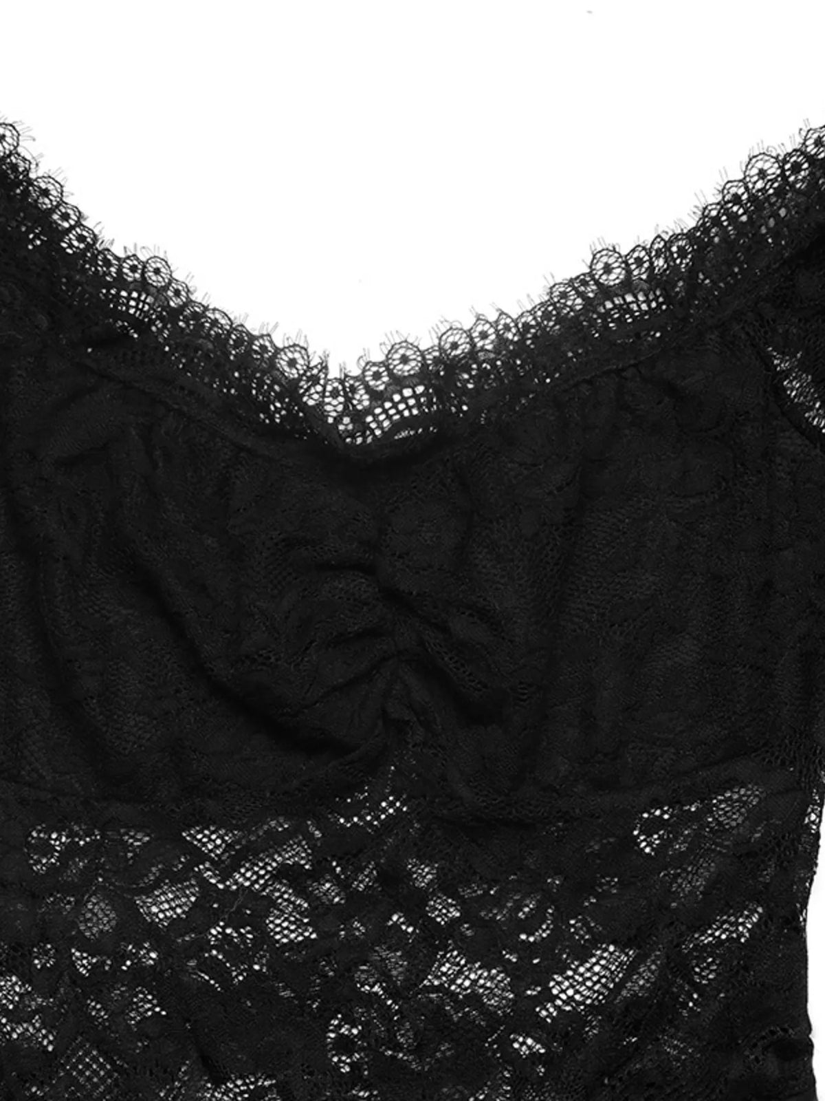Off-Shoulder Lace Long Sleeve Wide-Leg Jumpsuit