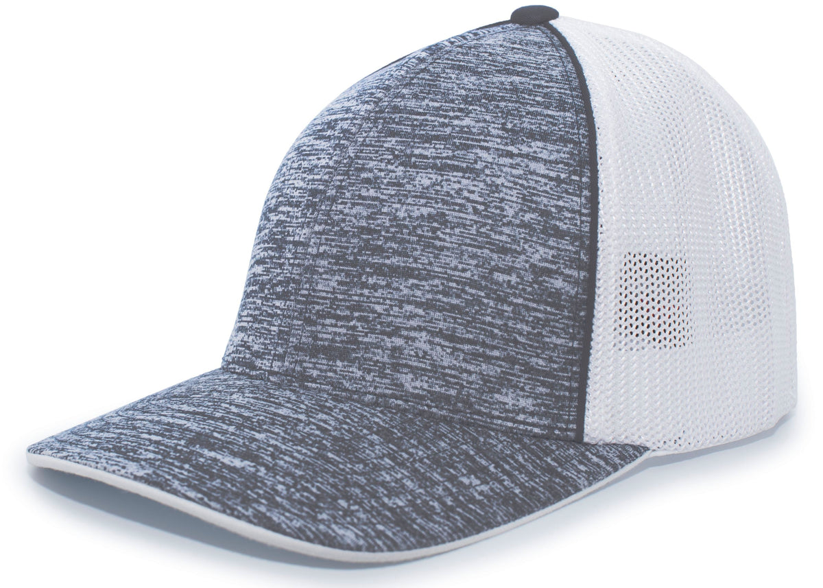 AGGRESSIVE HEATHER TRUCKER PACFLEX CAP - MOISTURE-WICKING