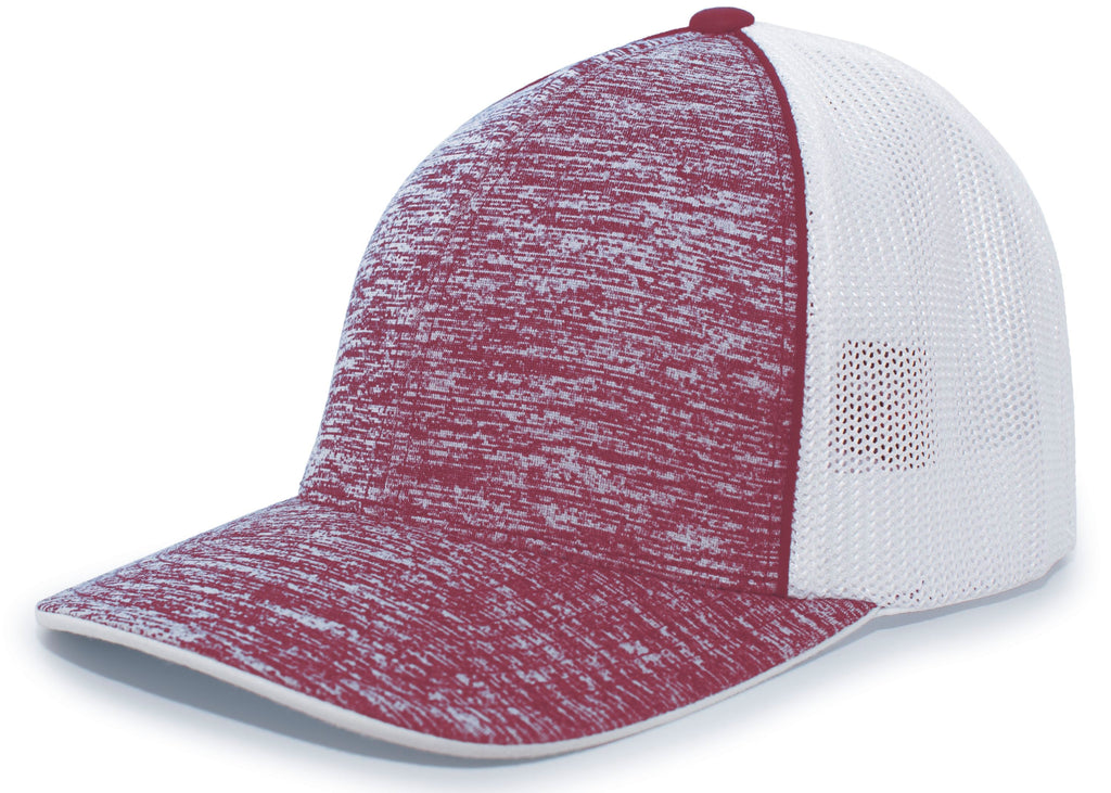 AGGRESSIVE HEATHER TRUCKER PACFLEX CAP - MOISTURE-WICKING