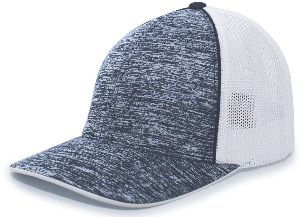 AGGRESSIVE HEATHER TRUCKER PACFLEX CAP - MOISTURE-WICKING