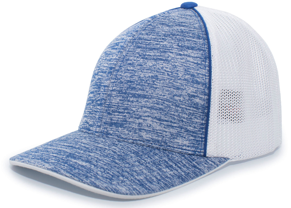 AGGRESSIVE HEATHER TRUCKER PACFLEX CAP - MOISTURE-WICKING