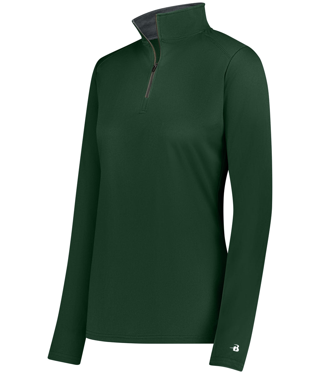 WOMEN'S B-CORE 1/4 ZIP PULLOVER - MOISTURE-WICKING PERFORMANCE