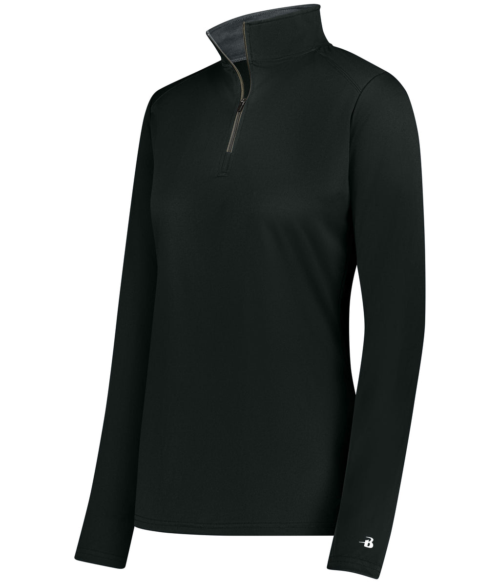 WOMEN'S B-CORE 1/4 ZIP PULLOVER - MOISTURE-WICKING PERFORMANCE