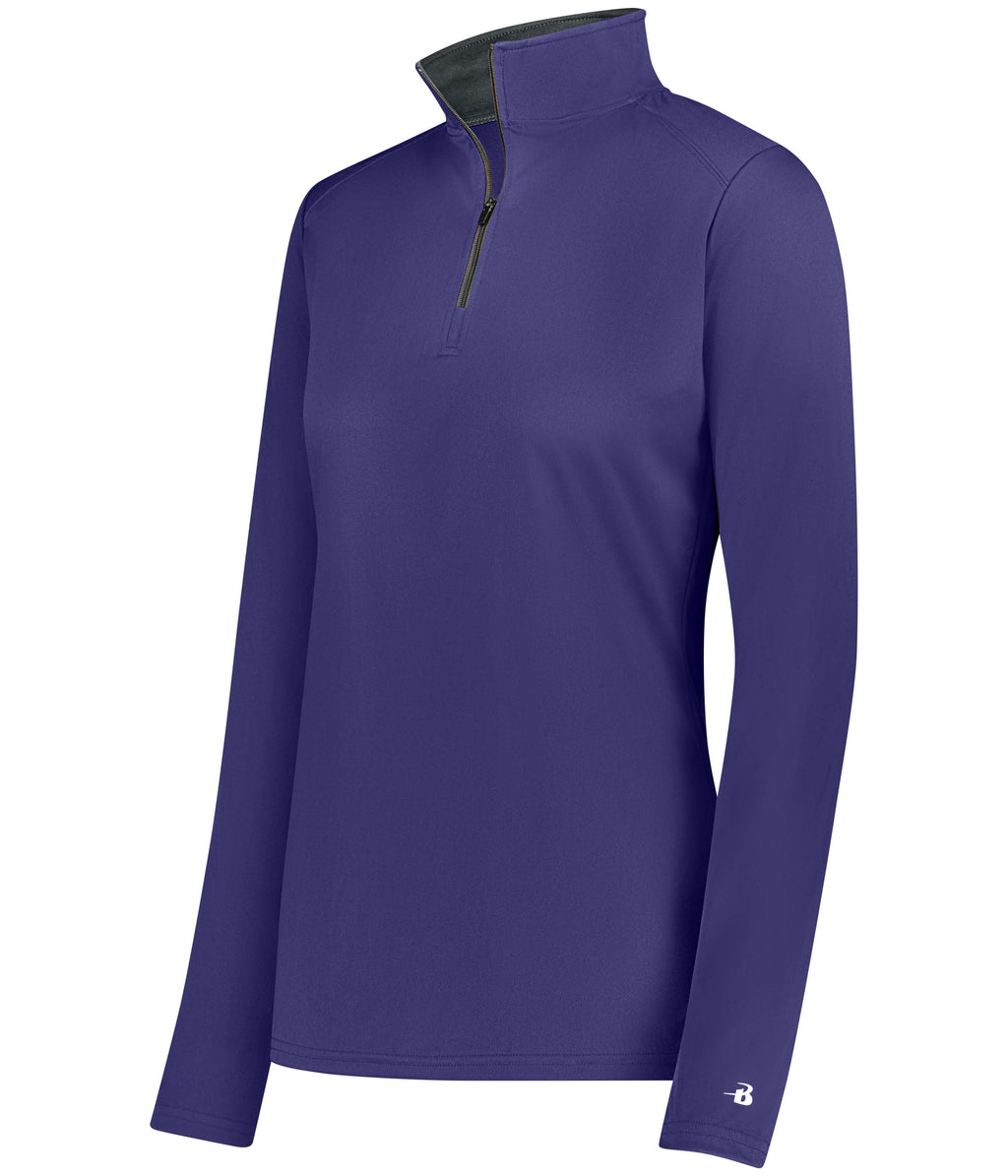 WOMEN'S B-CORE 1/4 ZIP PULLOVER - MOISTURE-WICKING PERFORMANCE