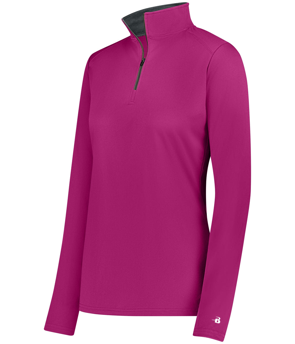 WOMEN'S B-CORE 1/4 ZIP PULLOVER - MOISTURE-WICKING PERFORMANCE