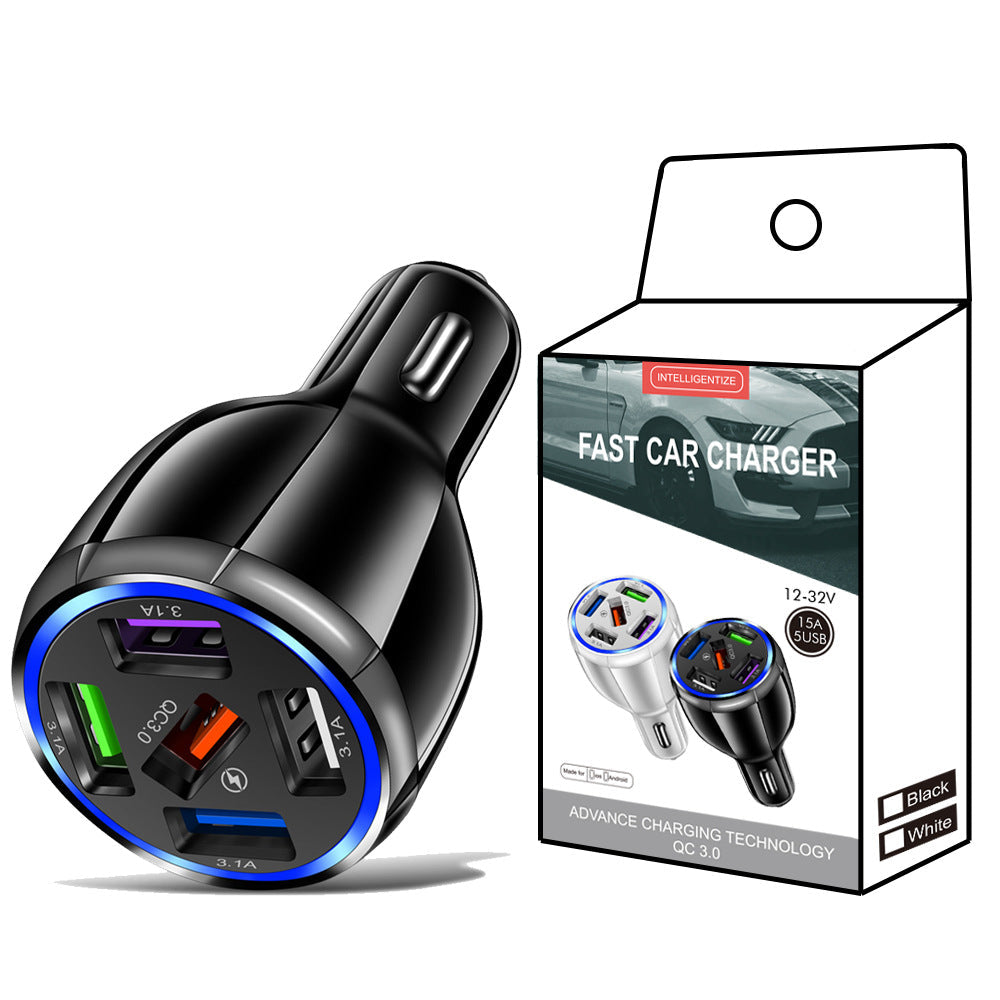 QC30 Car Mobile Phone 5usb Car Charger