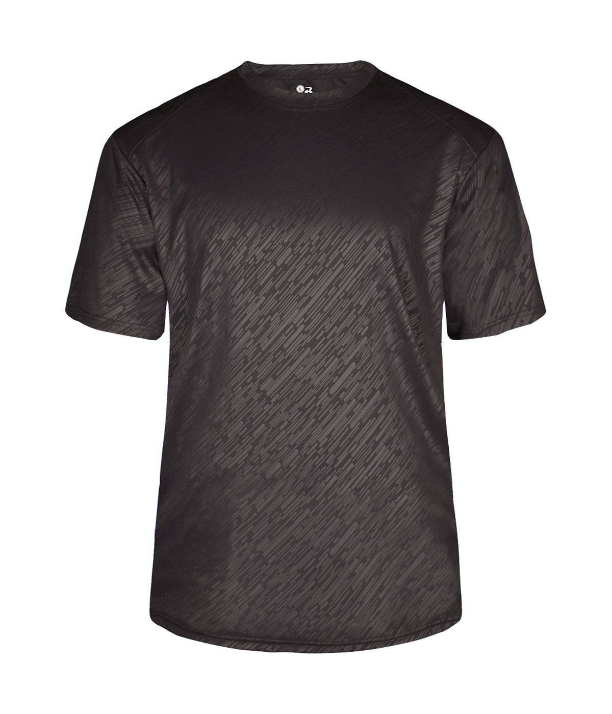 LINE EMBOSSED T-SHIRT - MOISTURE-WICKING PERFORMANCE