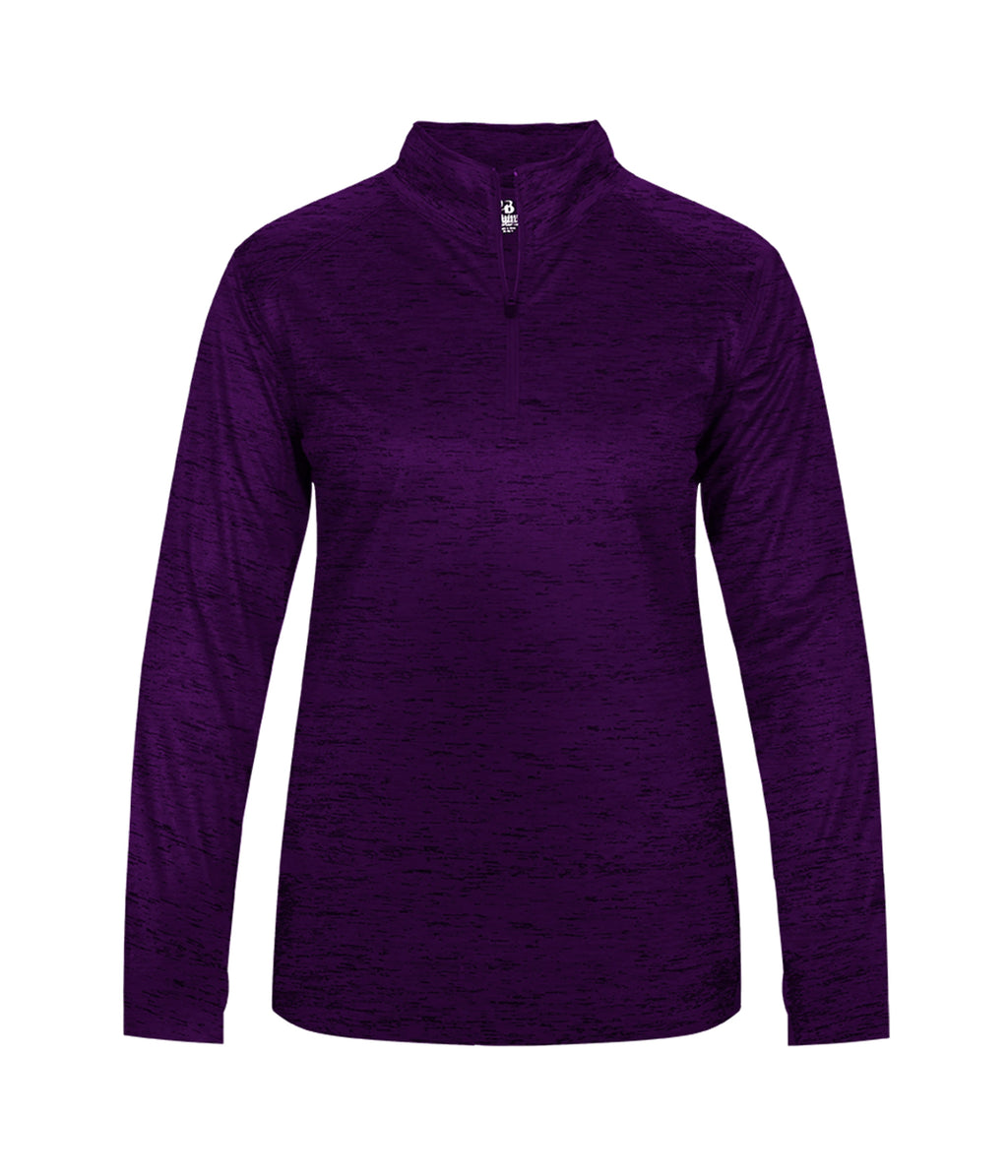 WOMEN'S TONAL BLEND 1/4 ZIP PULLOVER - MOISTURE-WICKING