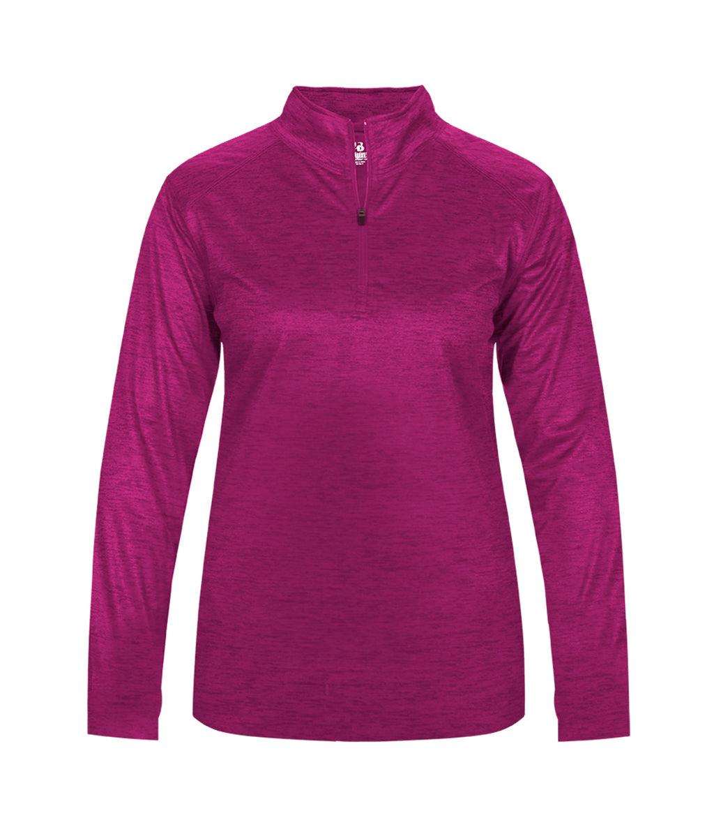 WOMEN'S TONAL BLEND 1/4 ZIP PULLOVER - MOISTURE-WICKING
