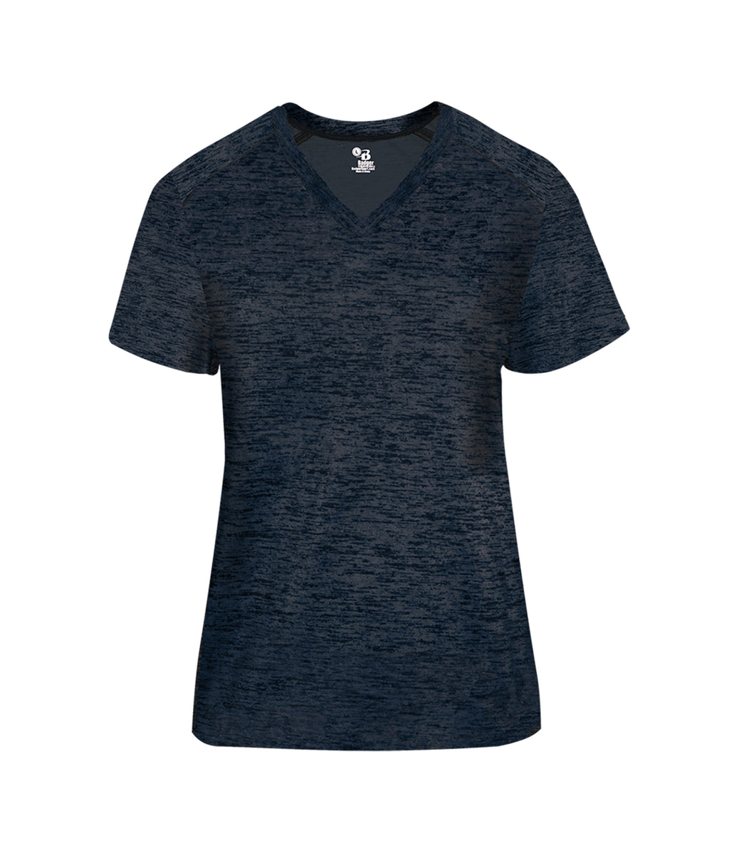 TONAL BLEND WOMEN'S' V-NECK T-SHIRT - MOISTURE-WICKING