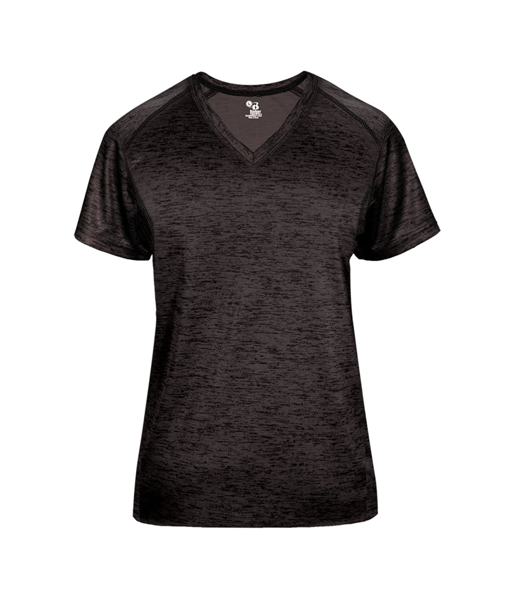 TONAL BLEND WOMEN'S' V-NECK T-SHIRT - MOISTURE-WICKING