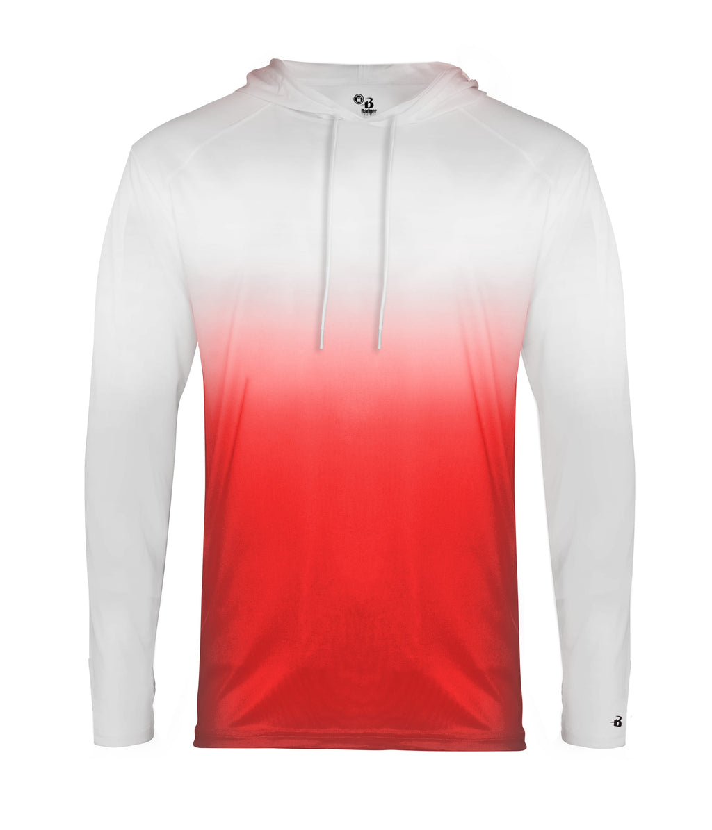 OMBRE HOODED T-SHIRT - MOISTURE-WICKING PERFORMANCE