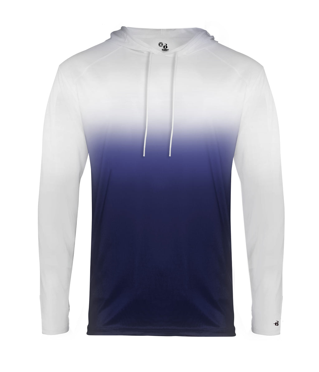 OMBRE HOODED T-SHIRT - MOISTURE-WICKING PERFORMANCE