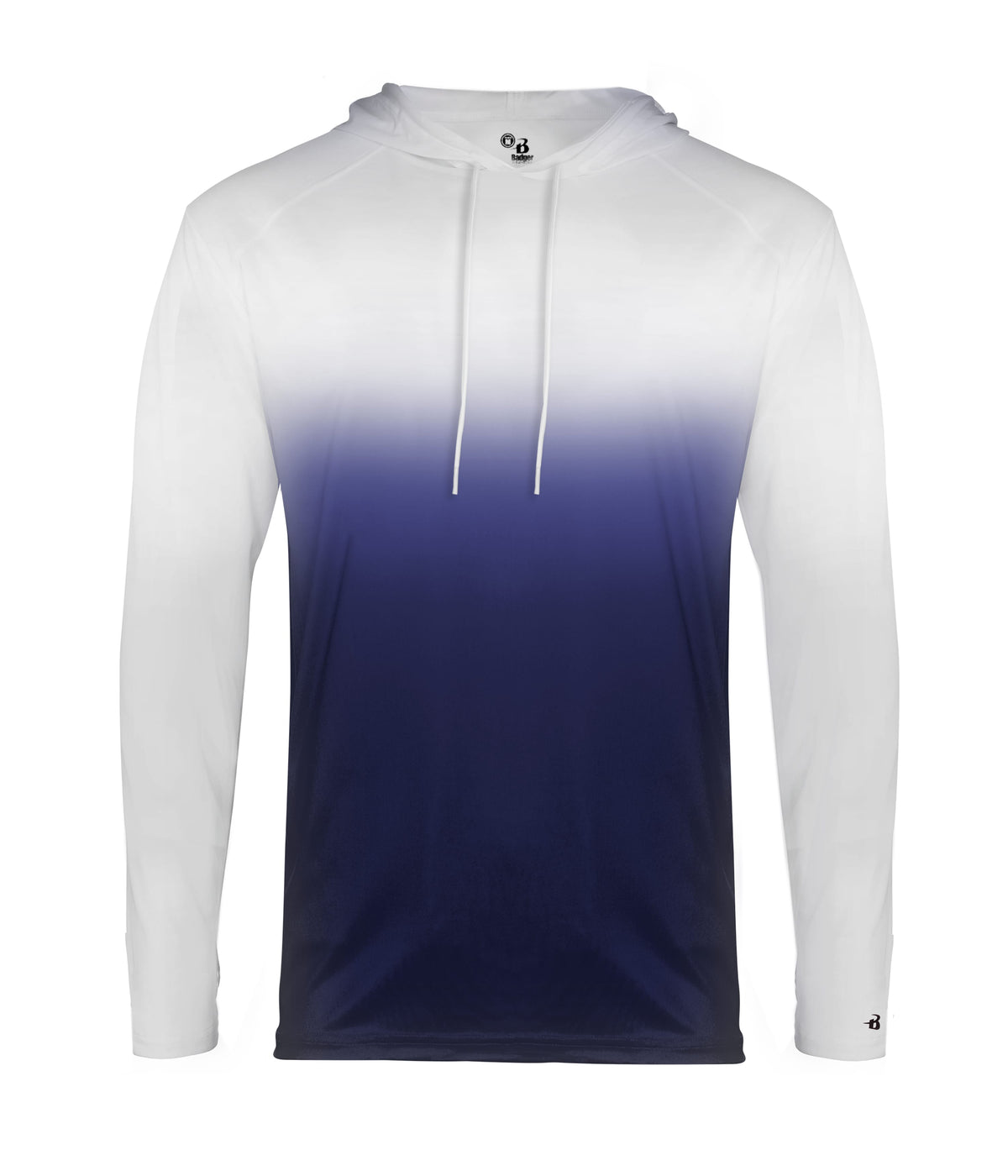 OMBRE HOODED T-SHIRT - MOISTURE-WICKING PERFORMANCE