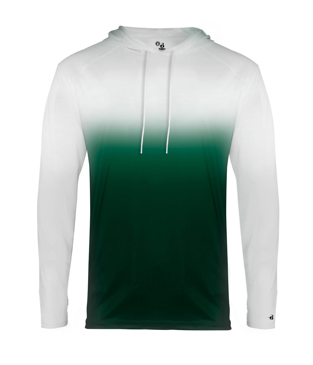 OMBRE HOODED T-SHIRT - MOISTURE-WICKING PERFORMANCE