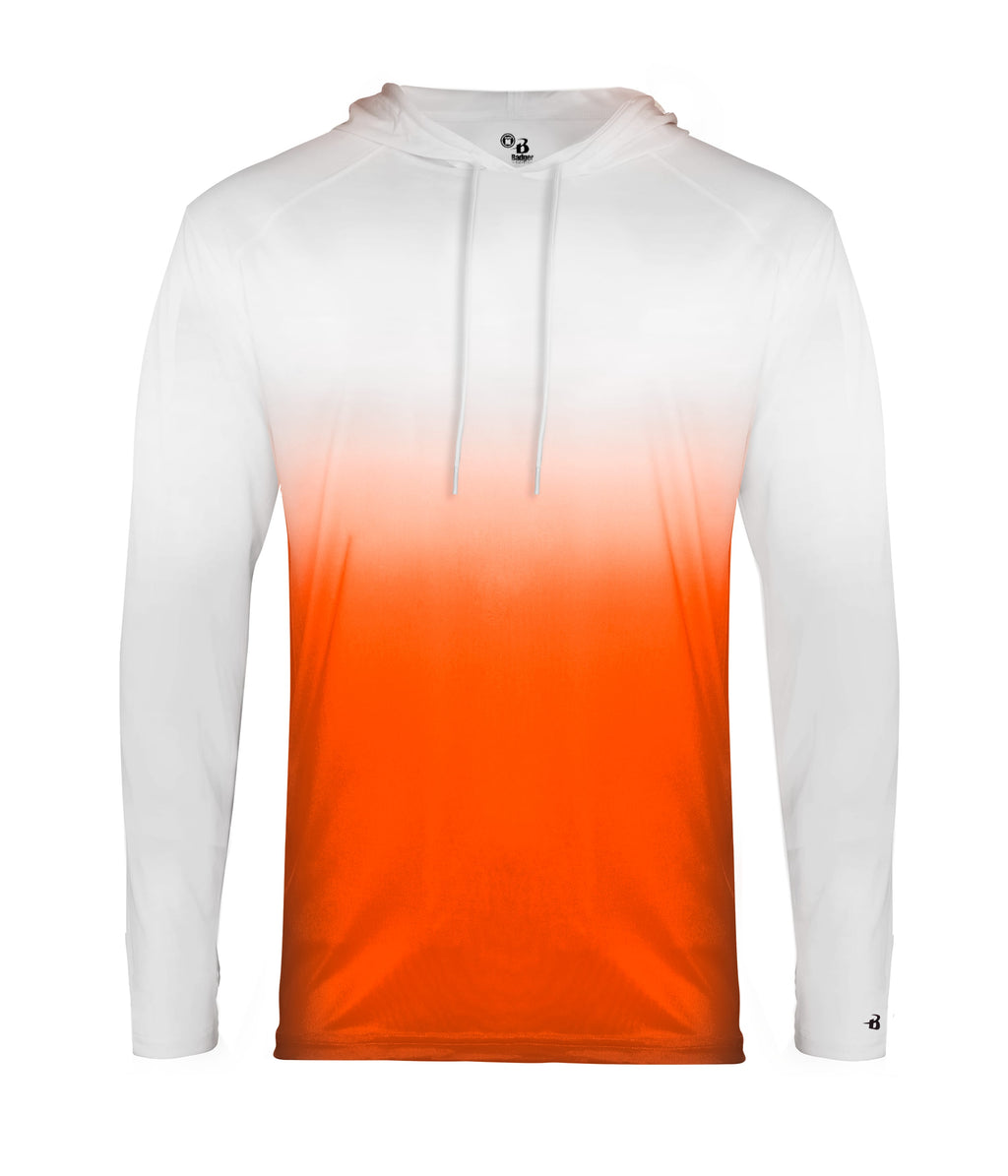 OMBRE HOODED T-SHIRT - MOISTURE-WICKING PERFORMANCE