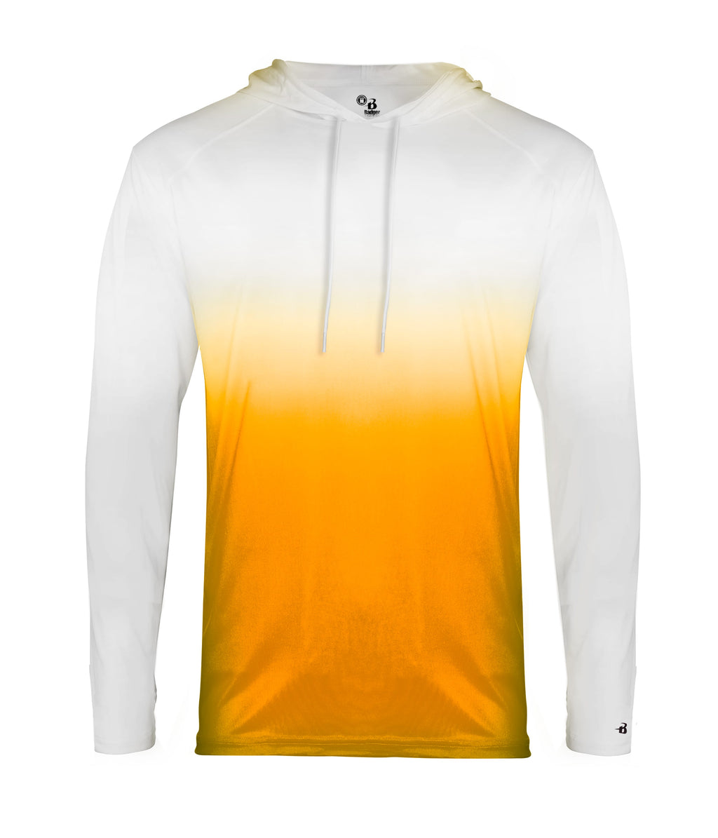 OMBRE HOODED T-SHIRT - MOISTURE-WICKING PERFORMANCE