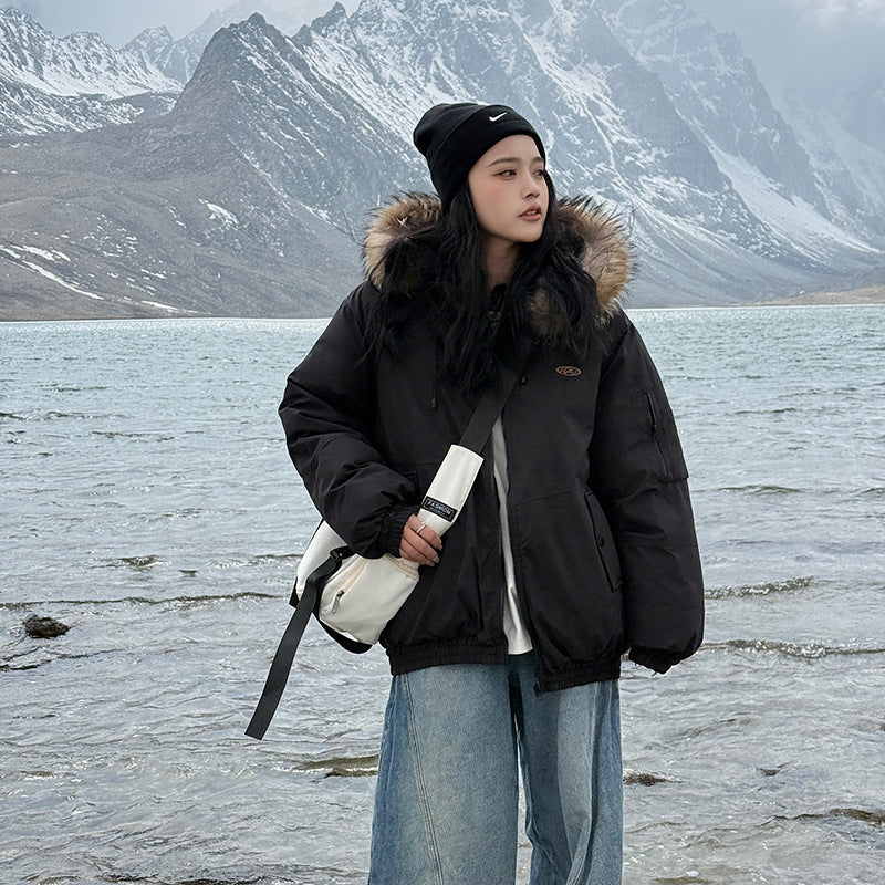 American Korean Style Winter Clothing Thickened Coat