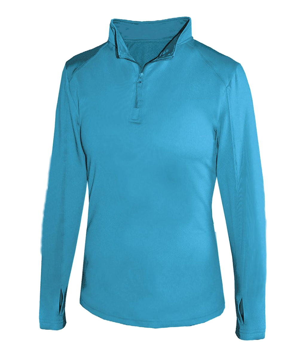 WOMEN'S 1/4 ZIP LIGHTWEIGHT PULLOVER - MOISTURE-WICKING PERFORMANCE