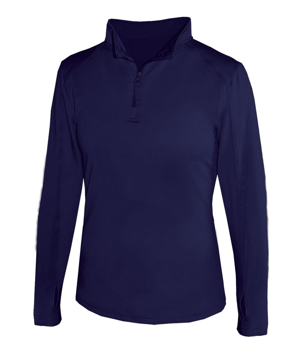 WOMEN'S 1/4 ZIP LIGHTWEIGHT PULLOVER - MOISTURE-WICKING PERFORMANCE