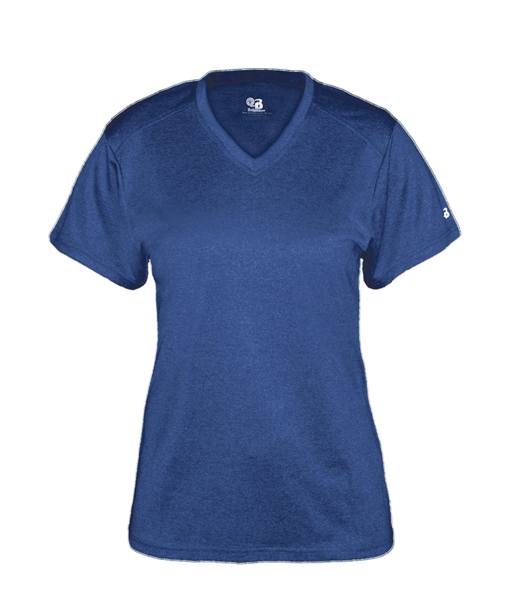 WOMEN'S PRO HEATHER V-NECK T-SHIRT - MOISTURE-WICKING