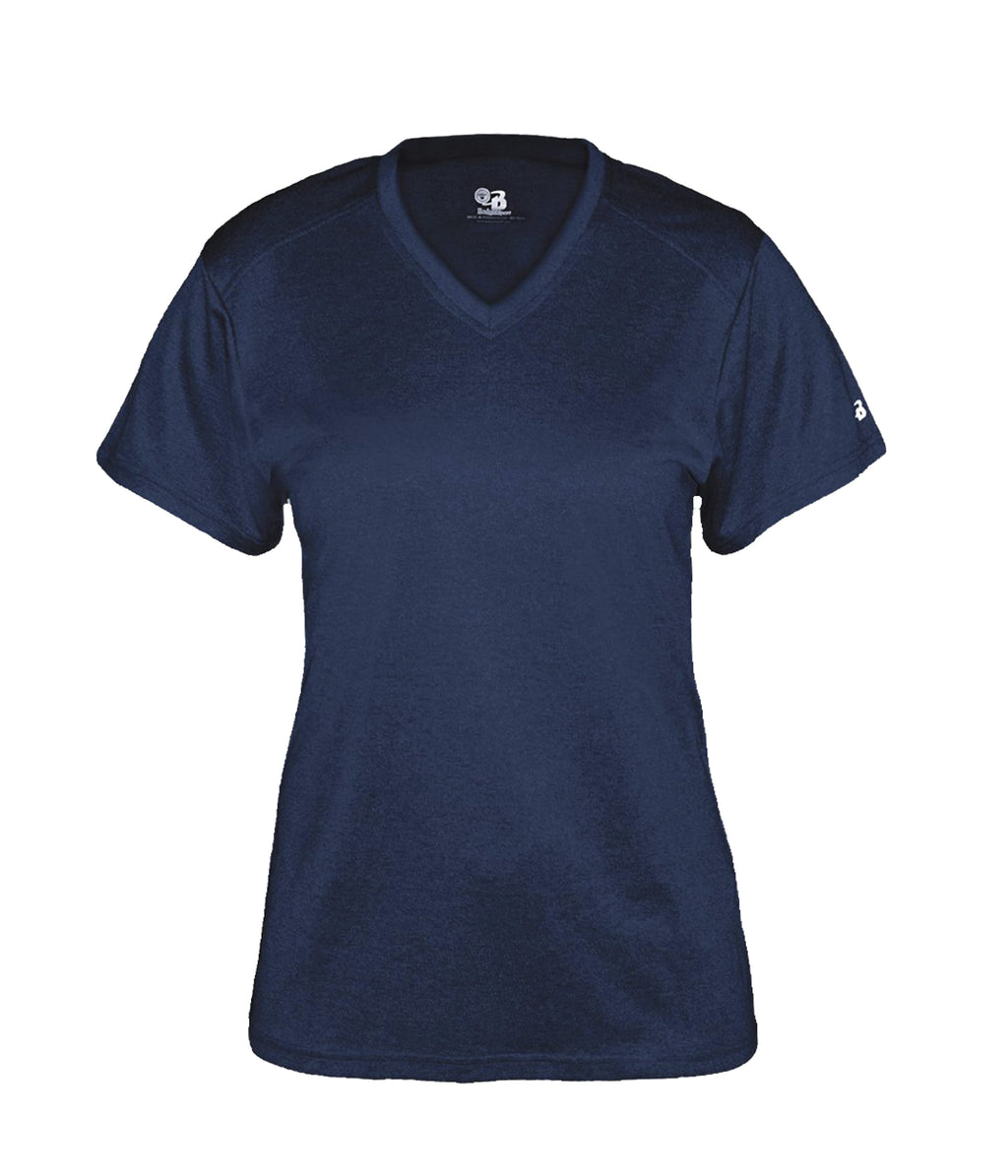 WOMEN'S PRO HEATHER V-NECK T-SHIRT - MOISTURE-WICKING