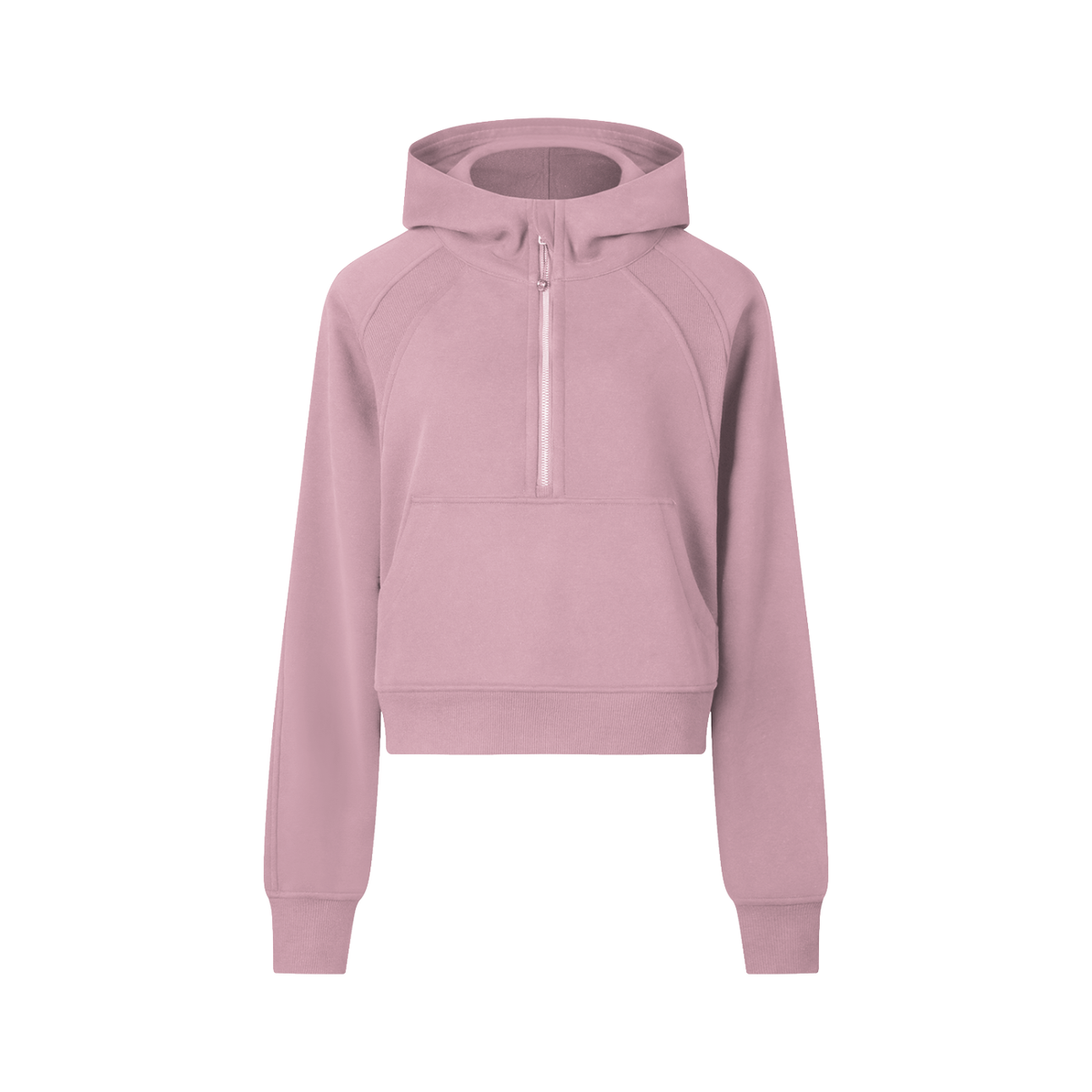 Loki & Ivy Cropped Half-Zip Hoodie