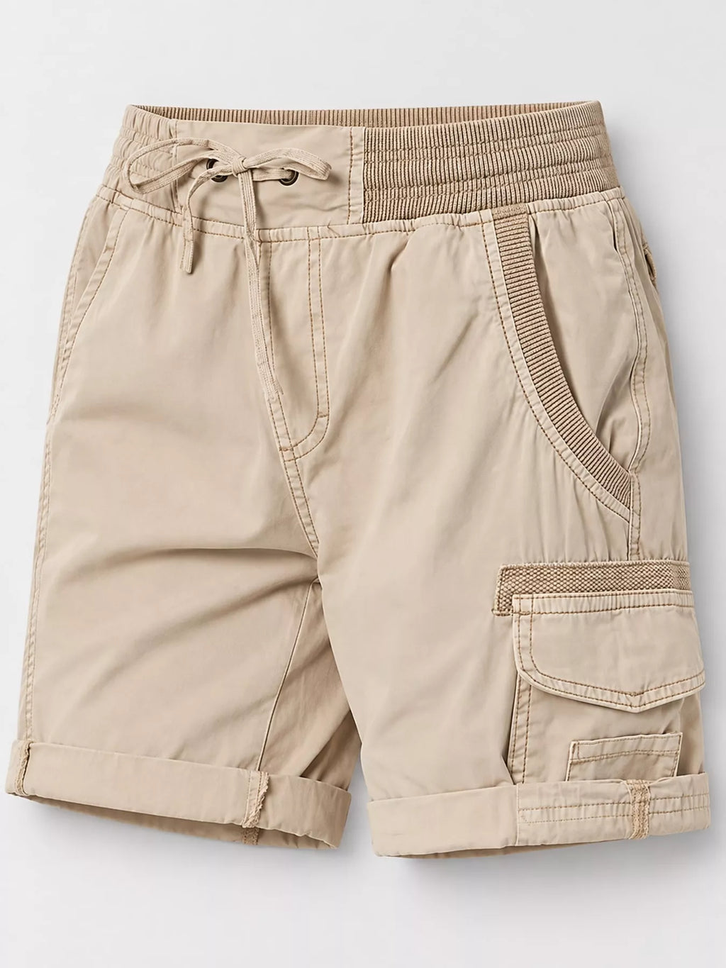 Full Size Drawstring Cargo Shorts Plus Size