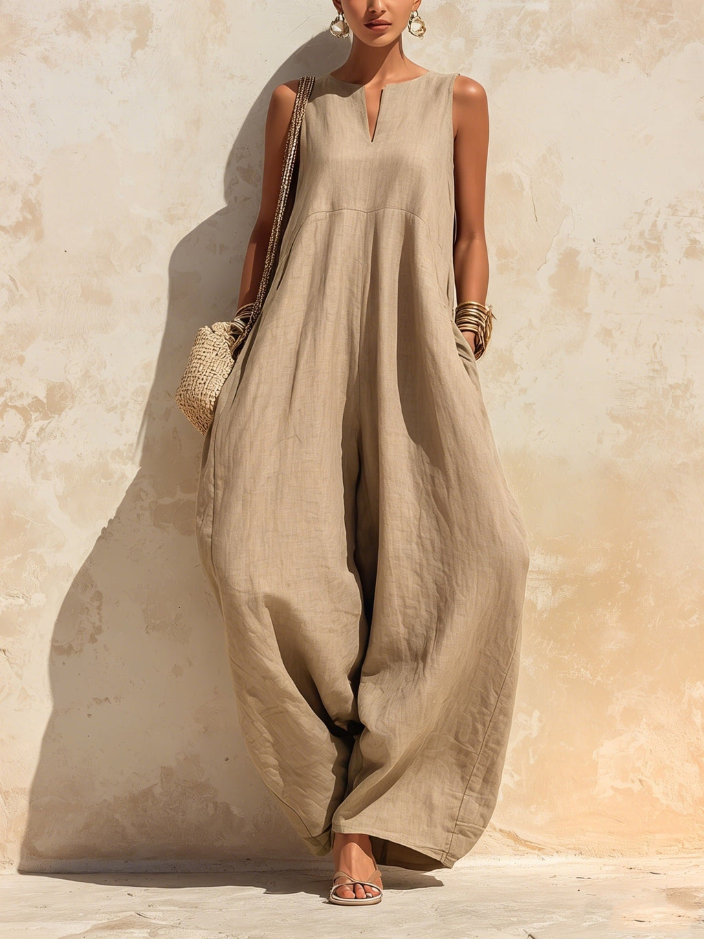 Elegant And Chic Wide-leg Jumpsuit For Women