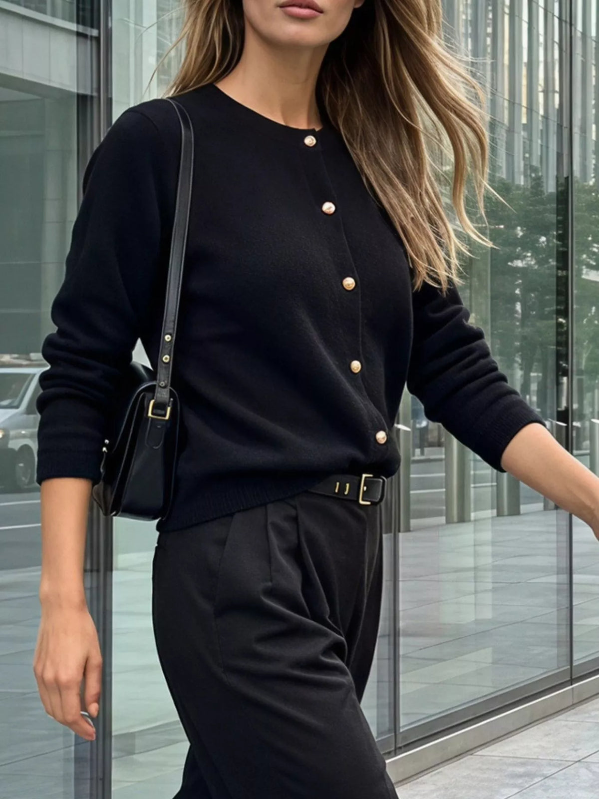 Classic Button-Down Knit Cardigan