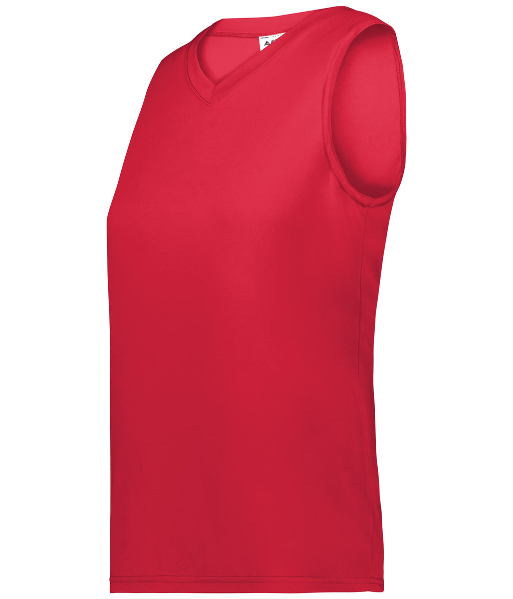 GIRLS ATTAIN WICKING SLEEVELESS JERSEY POLYESTER