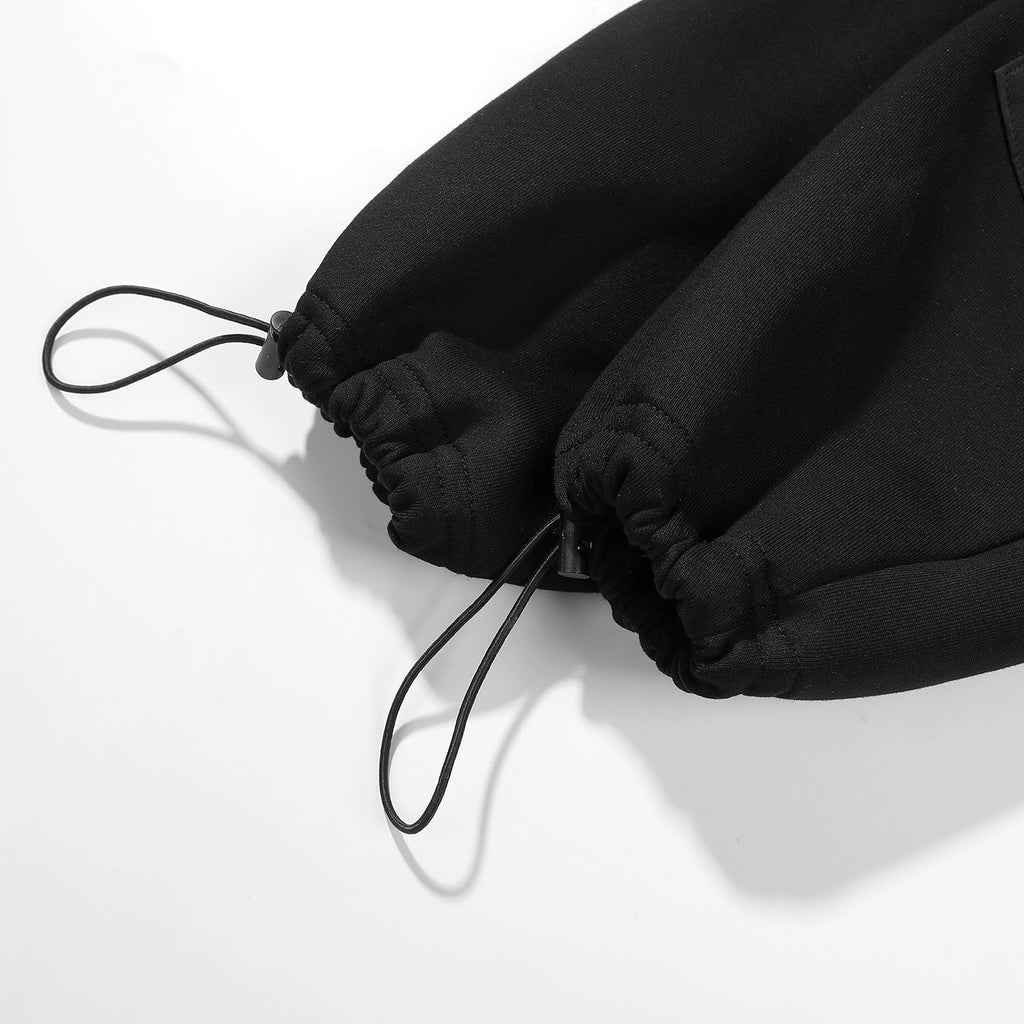 HiH33 Black Utility Hoodie