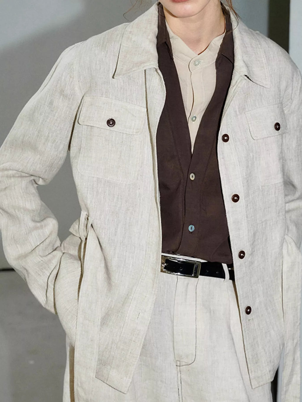 Button Up Long Sleeve Shacket
