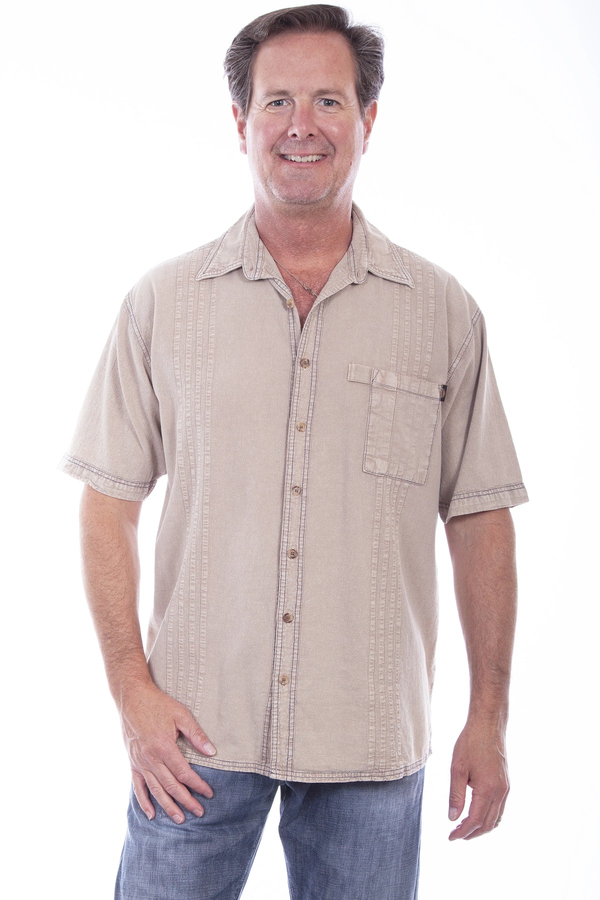 Scully Button Front (4800) - Men's Casual Shirt
