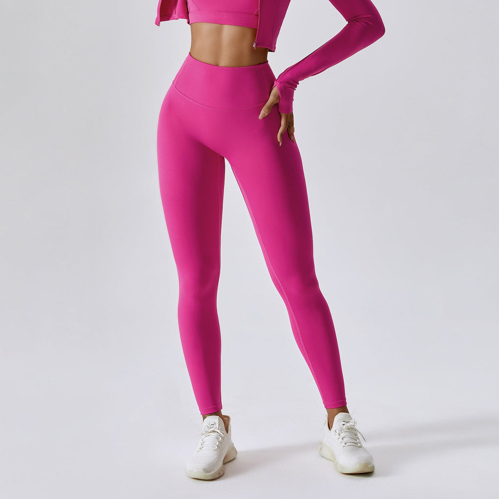Running Cloud-Feel Quick-Dry Fitness Pants Breathable Outdoor Tight Sports Pants High-Waisted Butt-Lifting Yoga Pants For Women 8047